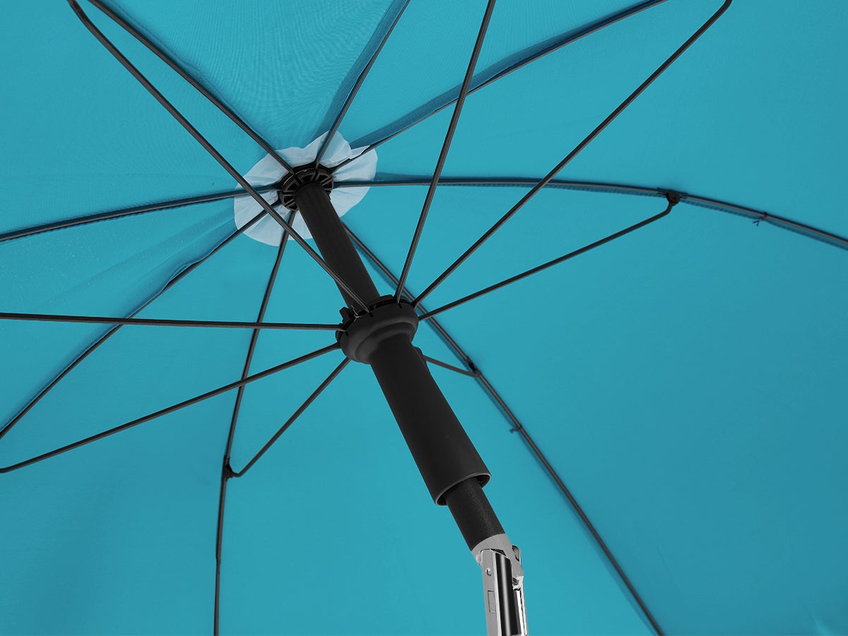 Parasol de Jardin Extérieur WOLTU, Parasol rond, Inclinable sur 45°, Hauteur Réglable, Anti-UV, φ 155 cm, Bleu - 5