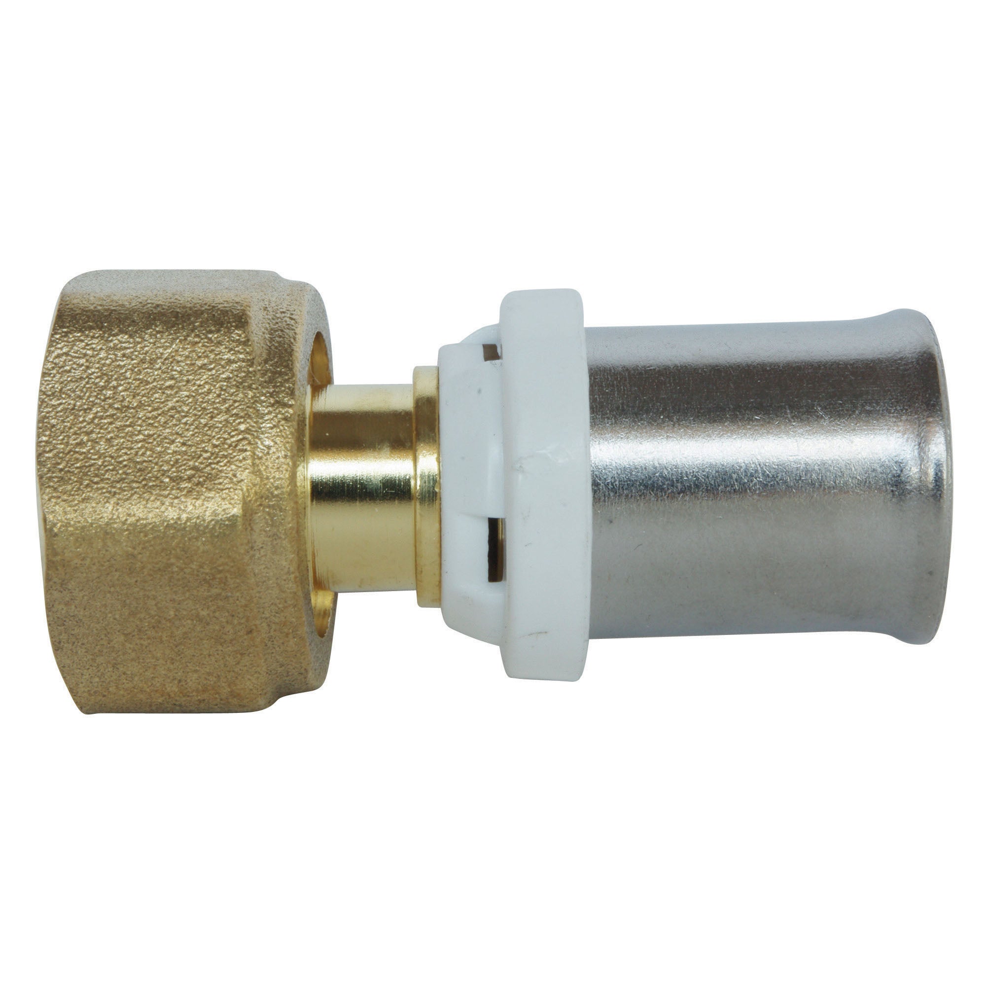 Raccord droit écrou-tournant à sertir multicouche Ø20 - 20/27 - 2