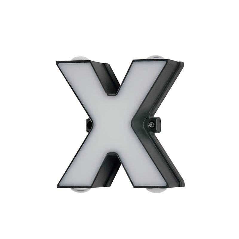 Litera X, aluminiowy znak literowy 220 V, lampa ścienna 13 * 5,5 cm