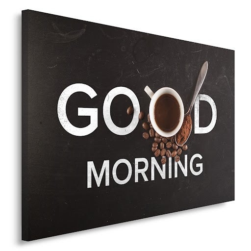 Obraz na płótnie, Kawa Good morning 120x80