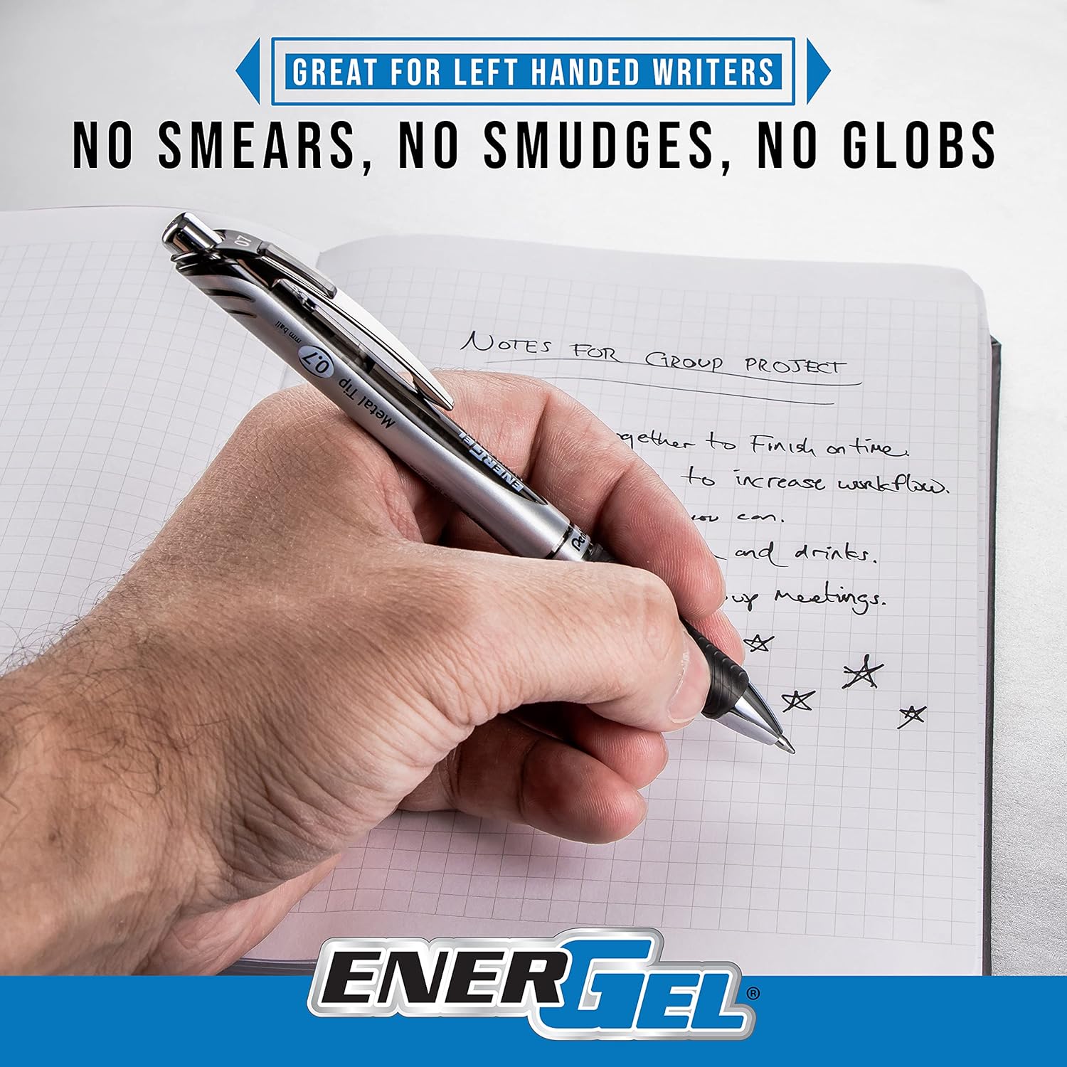 EnerGel RTX Retractable Liquid Gel Pen Medium Line 3/Pkg-Black | Leroy ...