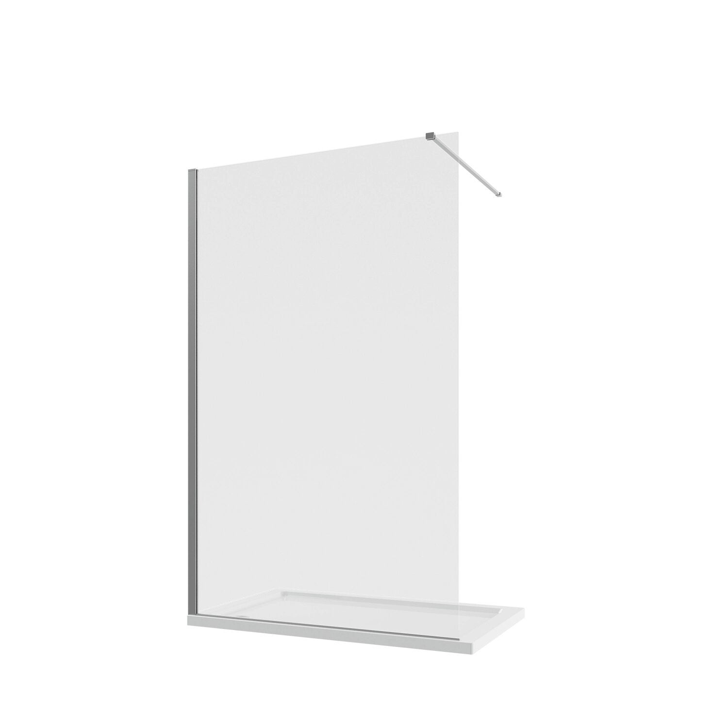 Paroi de douche walk-in 140 cm 8 mm transparente anti-calcaire h200 | Lazaros - 2