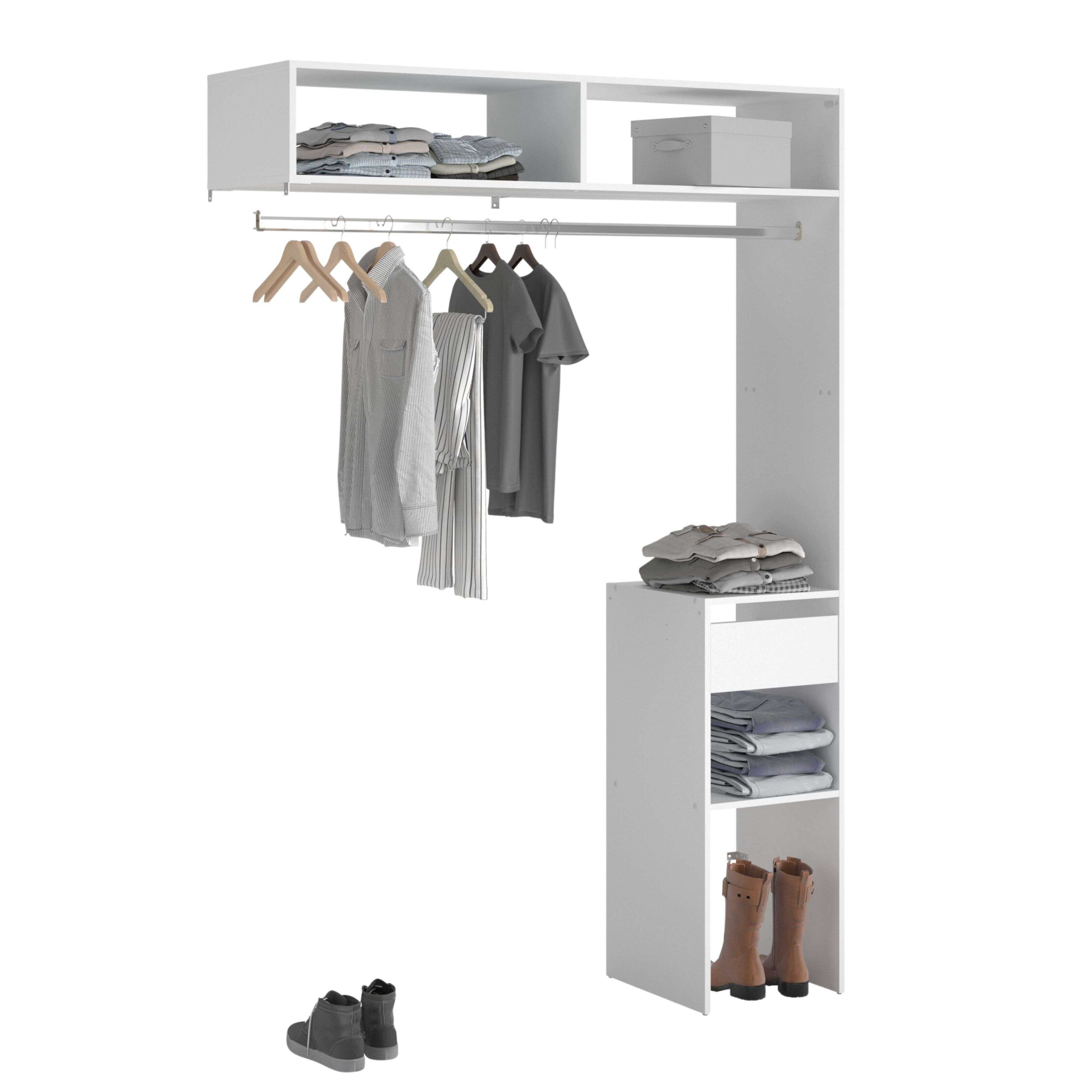 Kit vestiaire Combi 138x180x40cm blanc Box A - 7