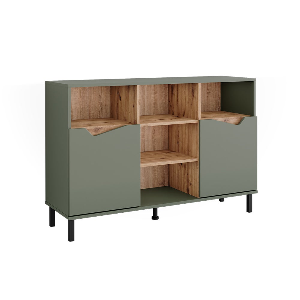 Vicco Kredens Marelle, Zielony/rzemieślniczy, 120 x 81.3 cm z 2 drzwiami