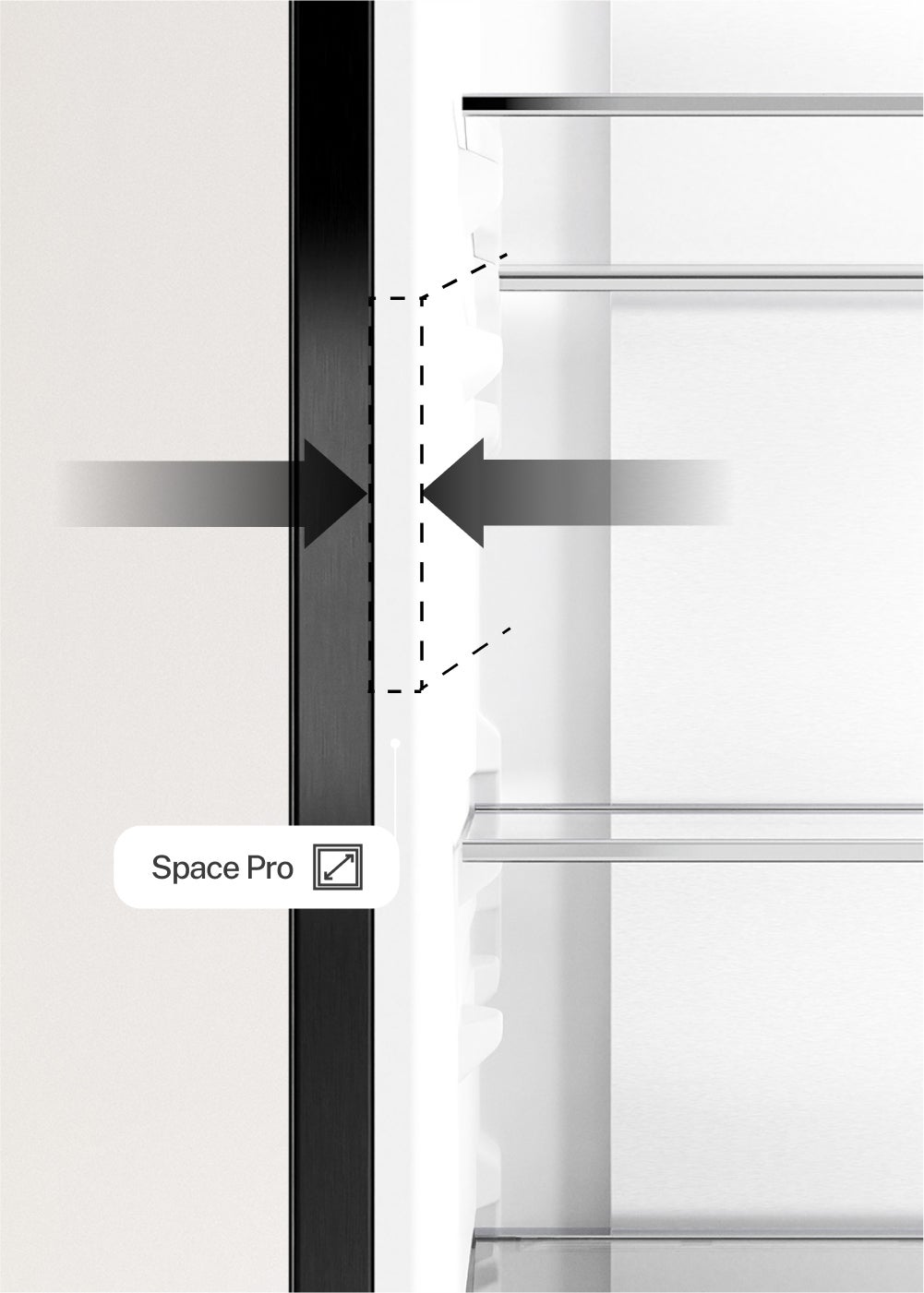 CREATE - FRIDGE STUDIO COMBI PRO 402 - Réfrigérateur-congélateur combiné 402L No Frost avec Space Pro et Care+- Sauge - 7