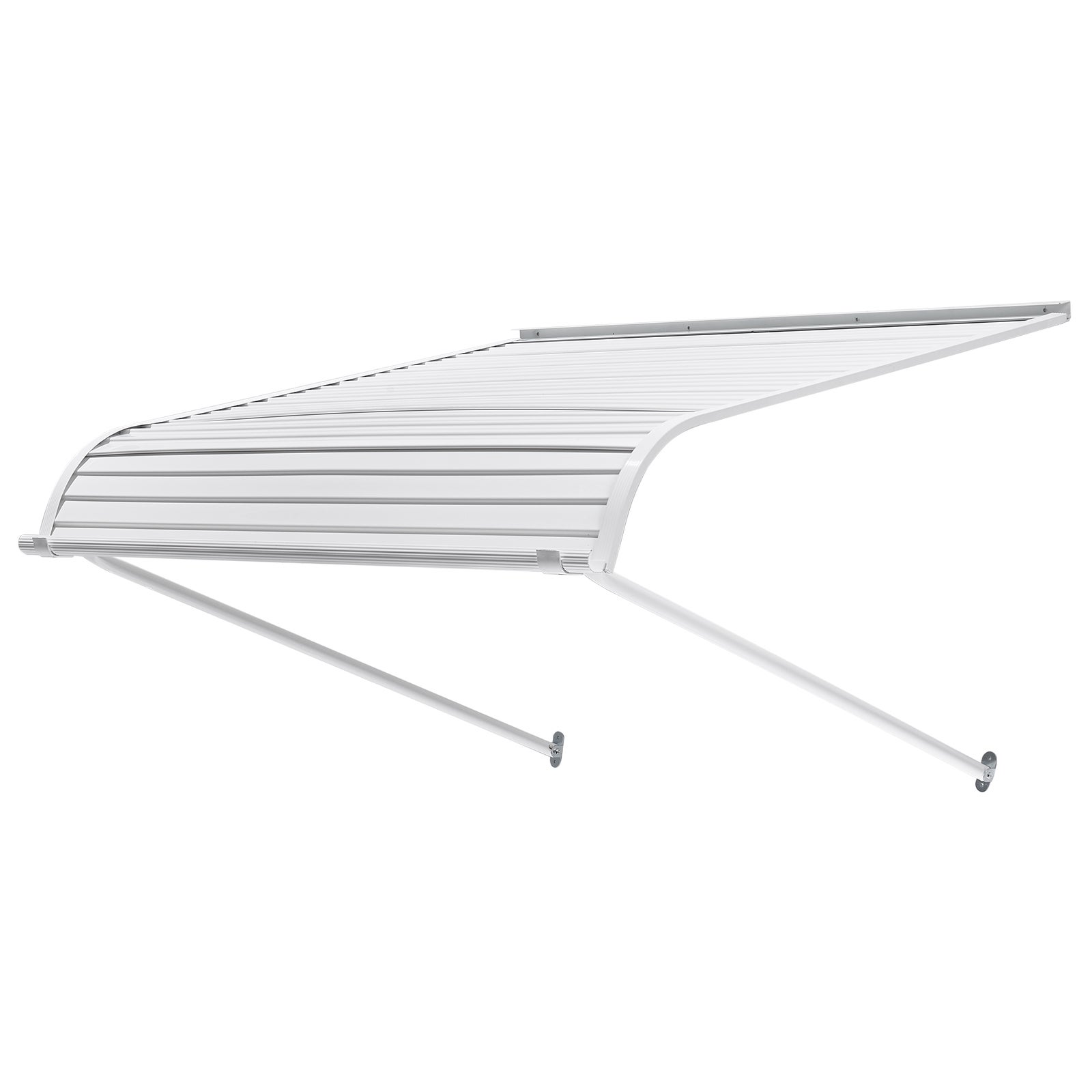 Toldo porta entrada SucceBuy 101,6x106,6 cm, marquise alumínio, proteção chuva neve sol, abrigo duradouro portas, janelas, varandas, sacadas - 8