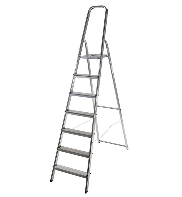 Escabeau ménager pliable en aluminium 7 marches léger Selekta