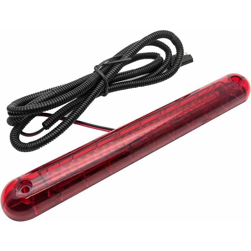 Światło stop 24 LED 12V, montaż na wysokości, czerwone