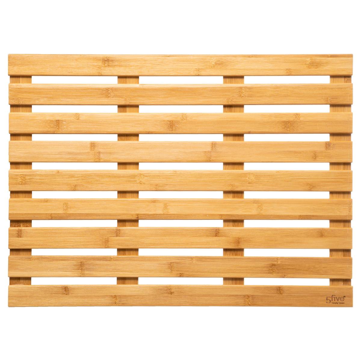 Alfombrilla de baño de bambú en forma de patito 50x68cm , 5five - 5