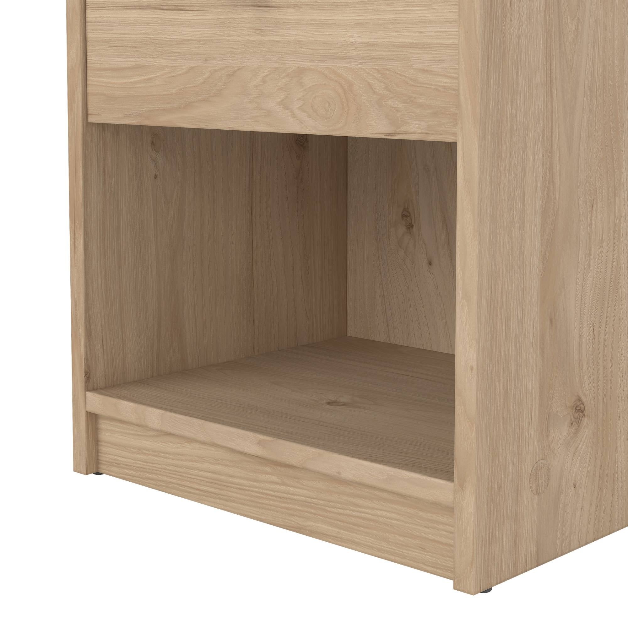 Mesitas de noche Ebro de roble con cajón 37x30x48 cm - 2 muebles - 9