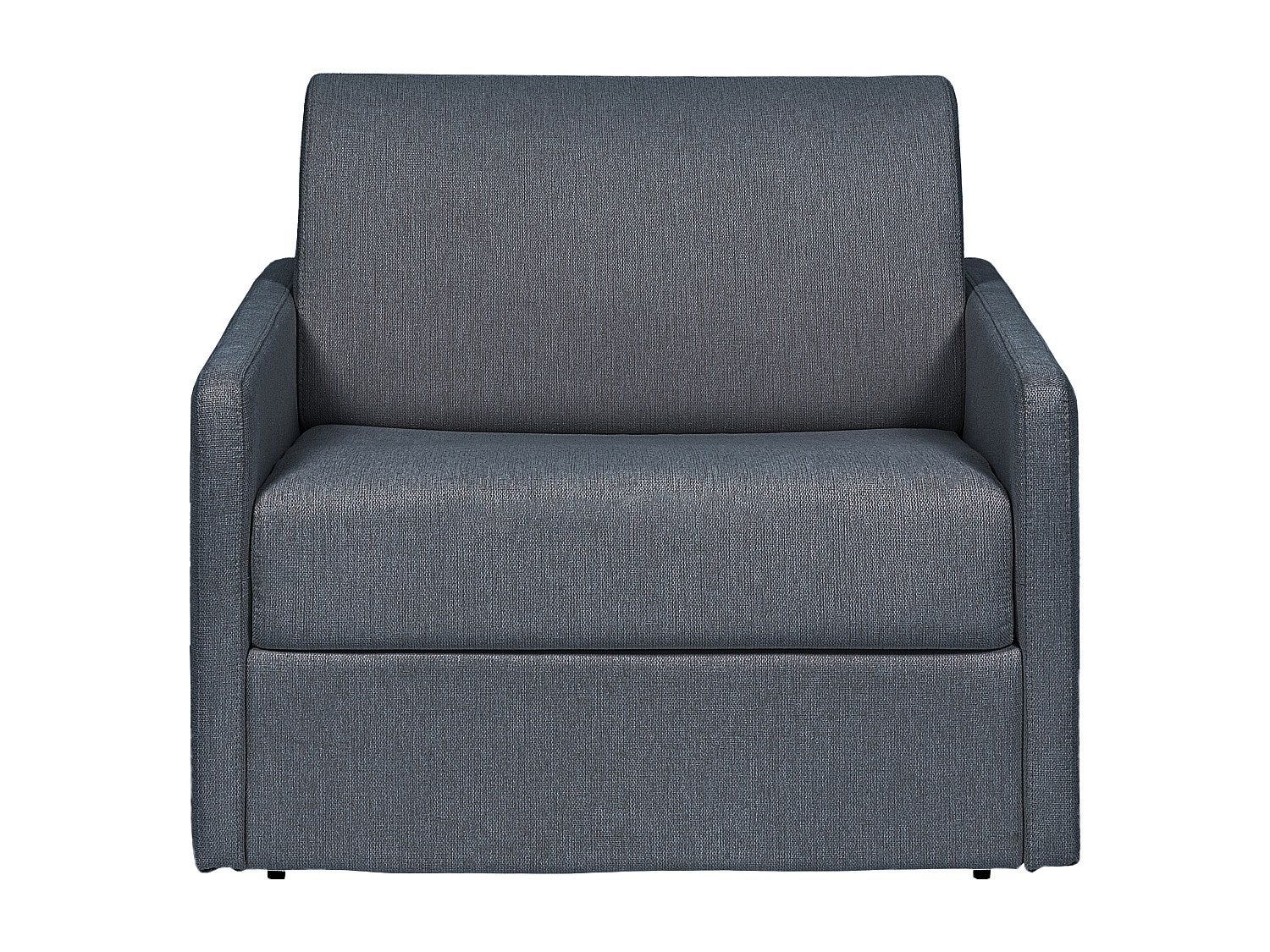 Fotel rozkładany typu express z szarą tapicerką - Materac 14 cm - CALIFE