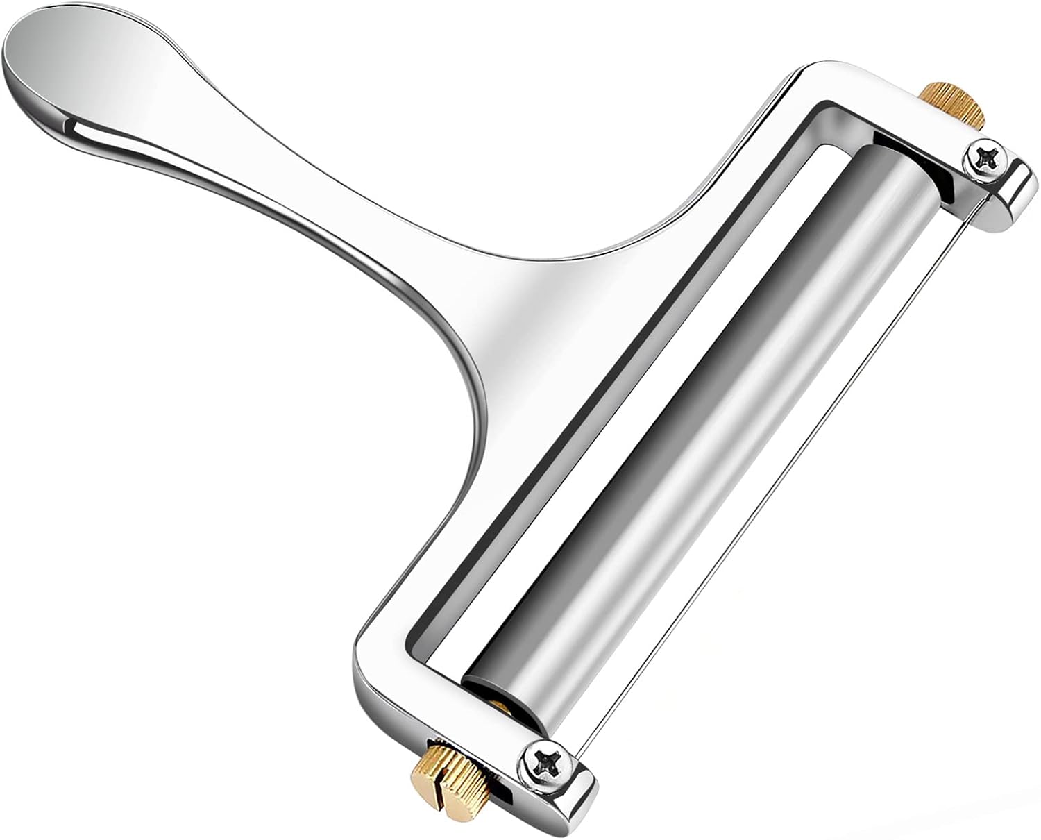 Trancheuse à Fromage Acier Inox 24,5x21cm - 6 Fils Inclus, Coupe Précise Fromage/jambon