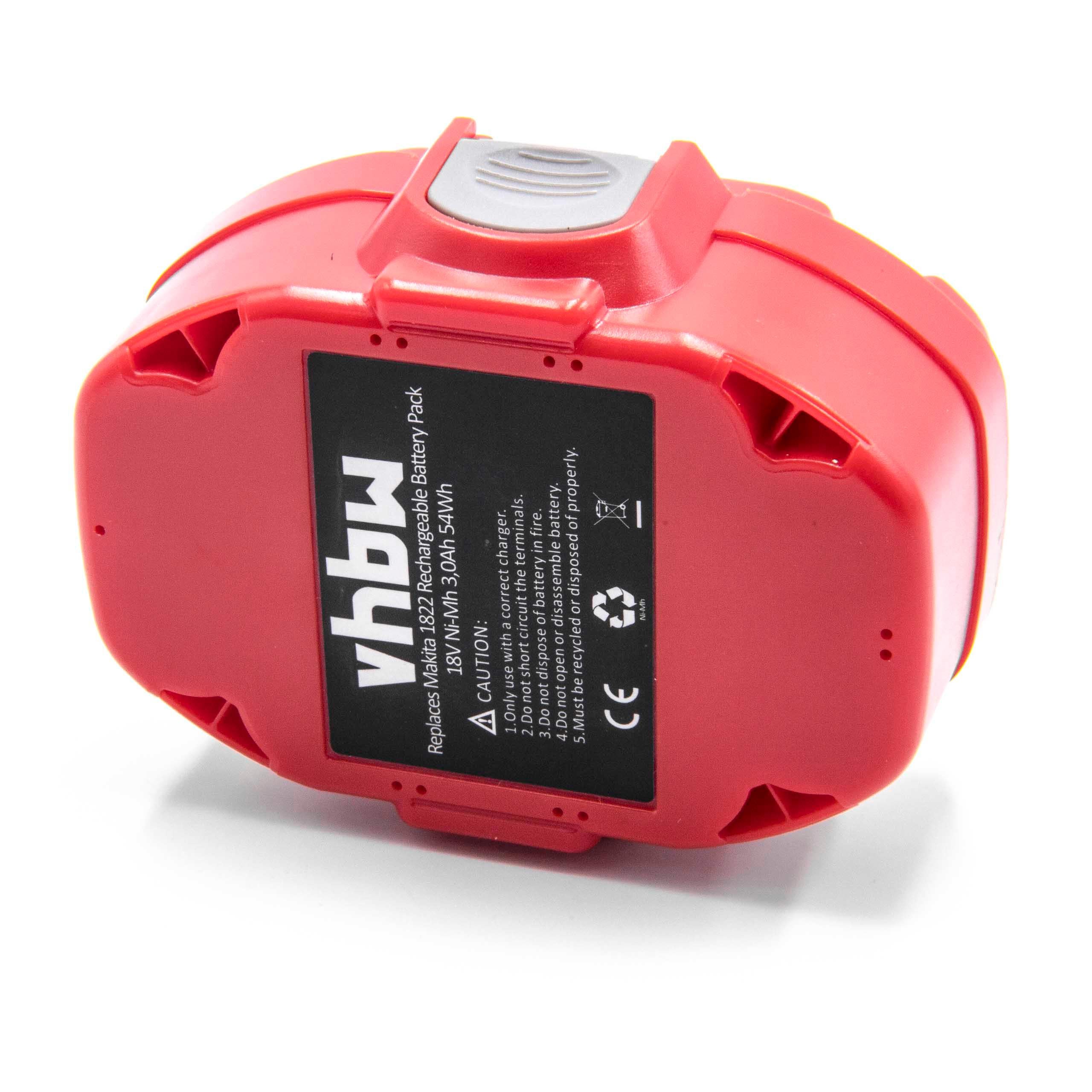 Vhbw batteria compatibile con Makita 4190D, 4190DB, 4093D, 4093DW, 4300D, 4300DW, 4190DW, 4190DWD, 4000 utensile elettrico (2100 mAh, NiMH, 9,6 V) | Leroy Merlin