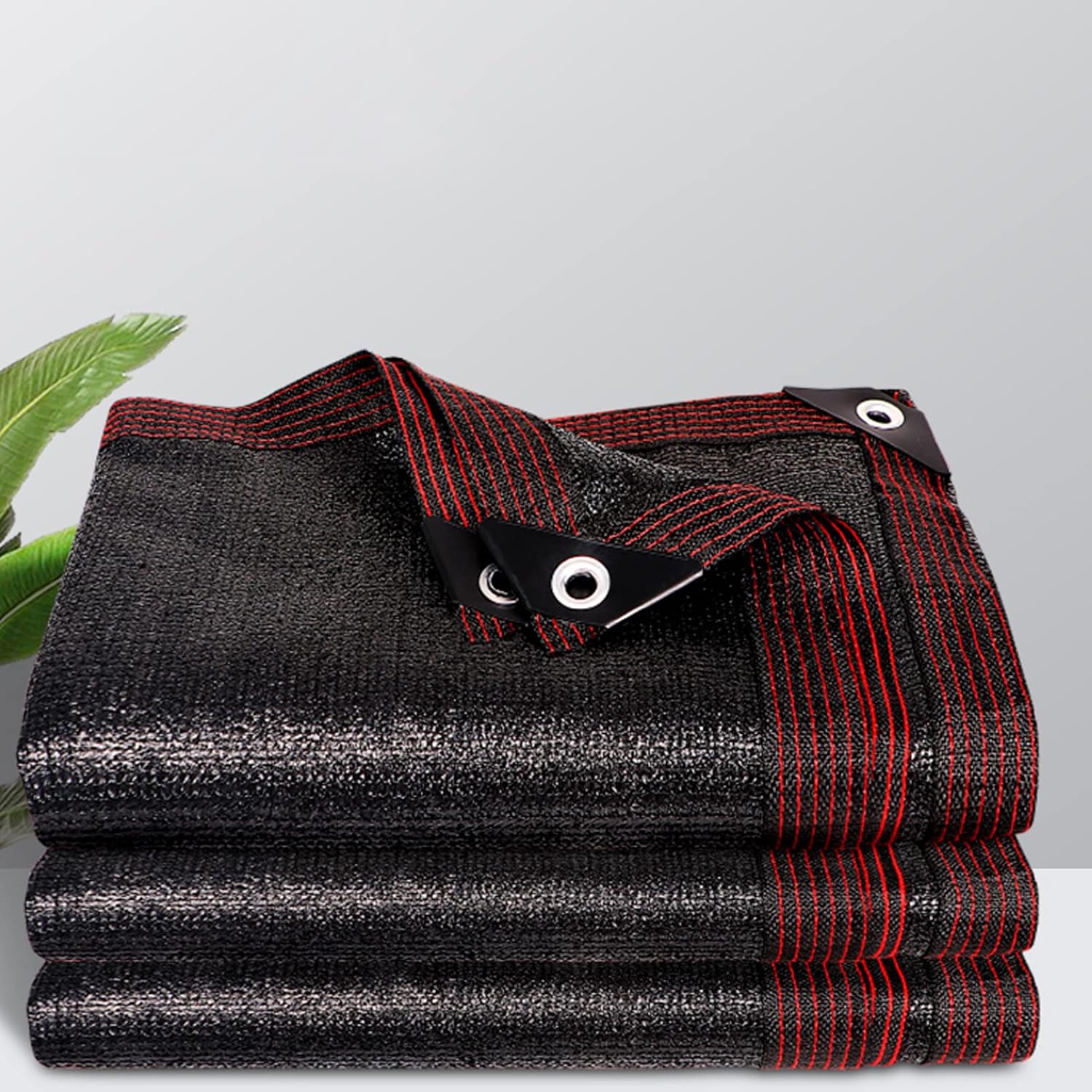 Czarny, wodoodporny, prostokątny żagiel przeciwsłoneczny z filtrem UV, do ochrony roślin, szklarni, basenów i tarasów.