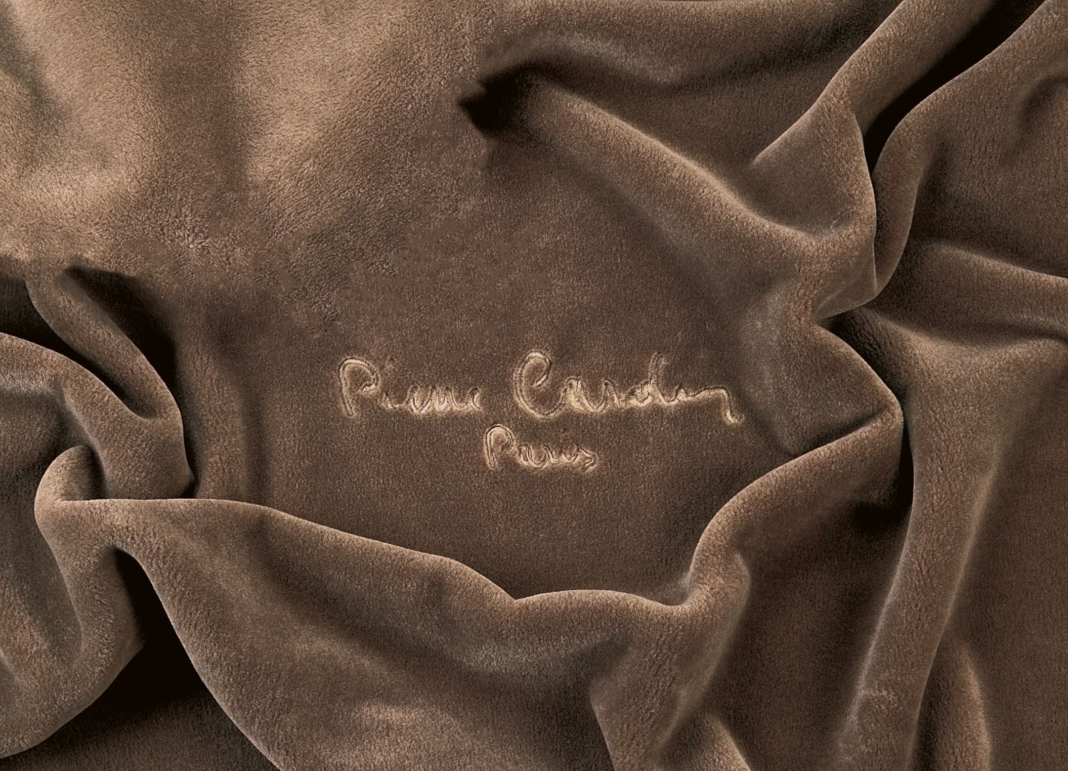 Manta Pierre Cardin 350gr Color Visón 220x240cm Donegal Collections - 2