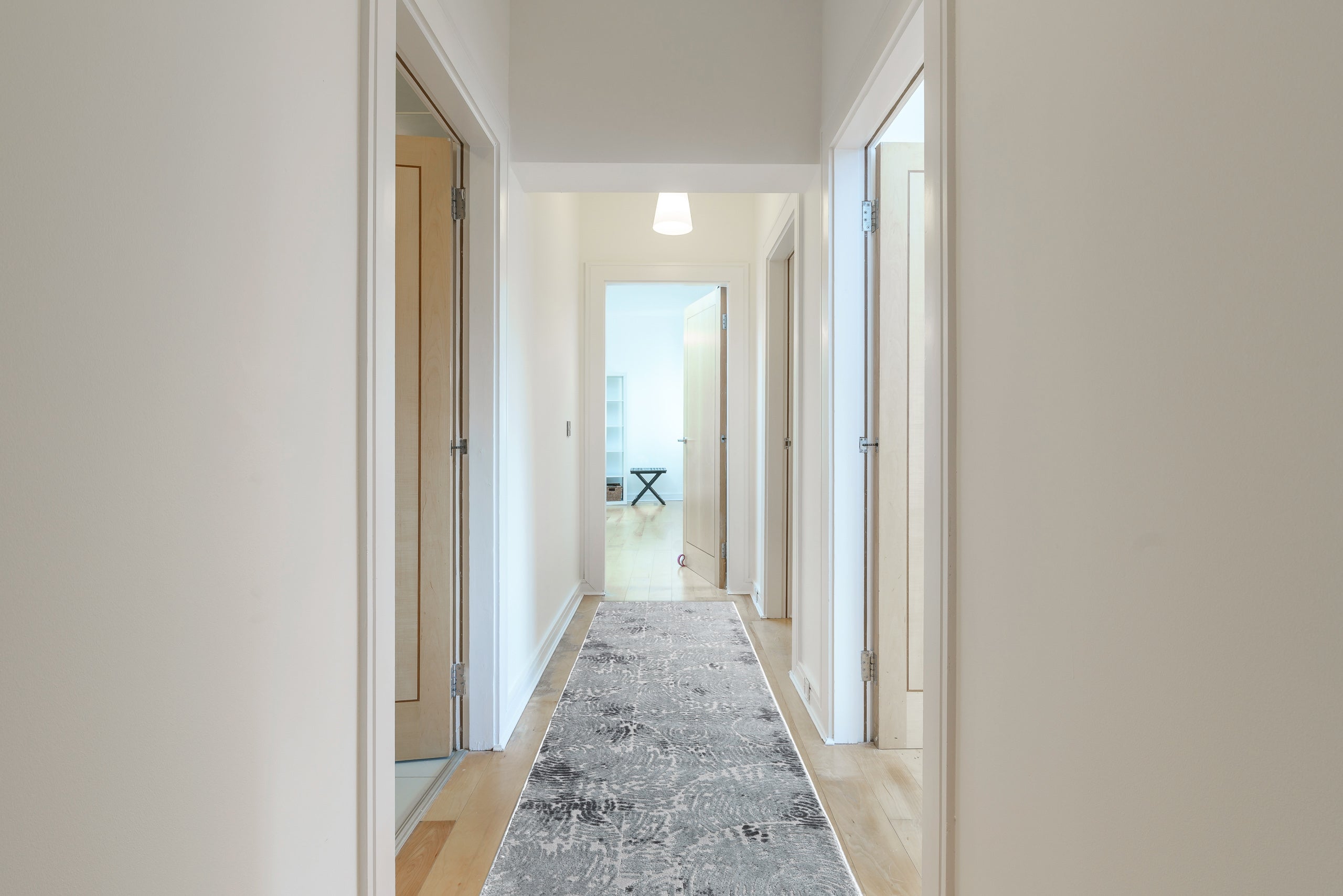 Tapis de couloir Structural MEFE 8725 deux niveaux de molleton gris 80 cm 80x510 cm - 4