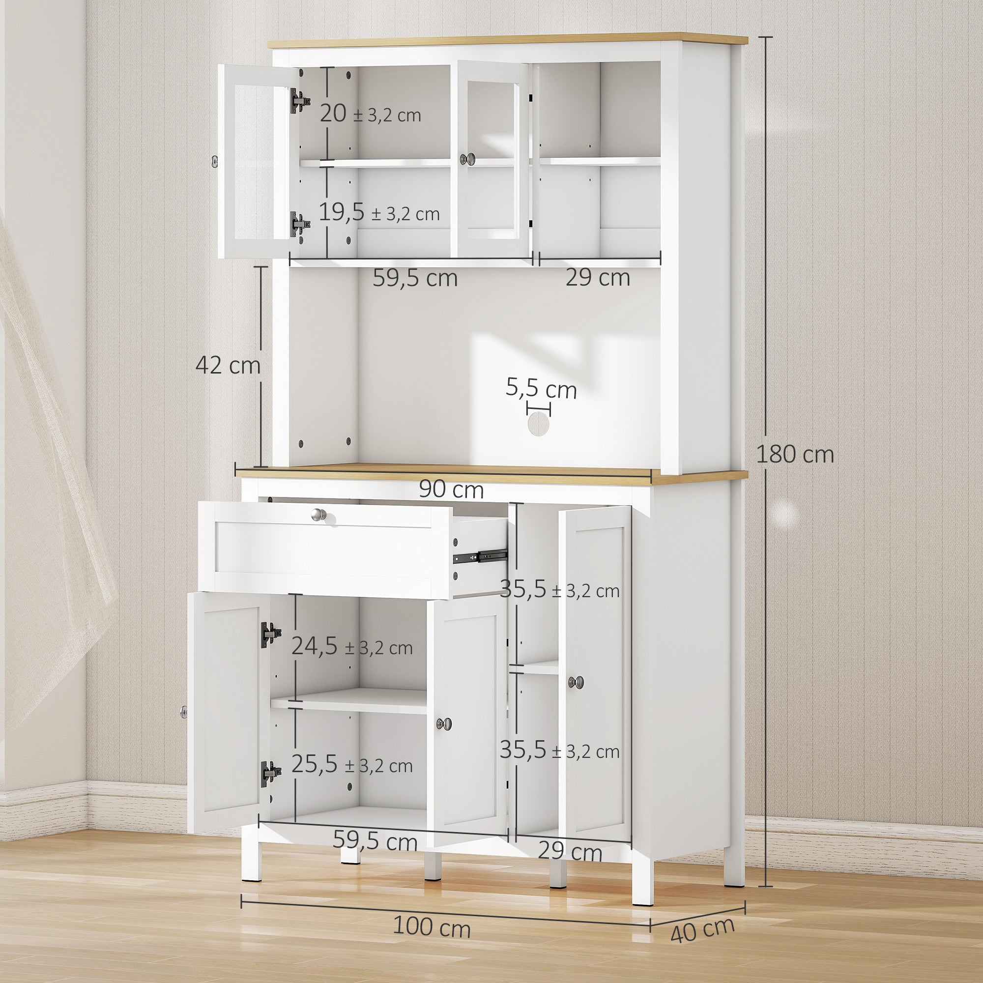 Buffet Bois HOMCOM - 3