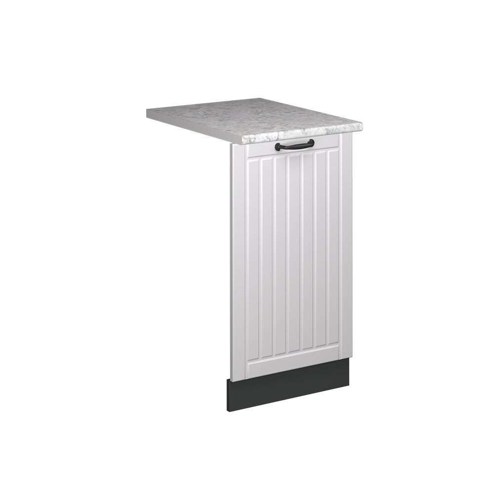 Vicco Panel przedni zmywarki Fame-Line, Biały rustykalny/Antracyt, 45 cm, BP Marmur