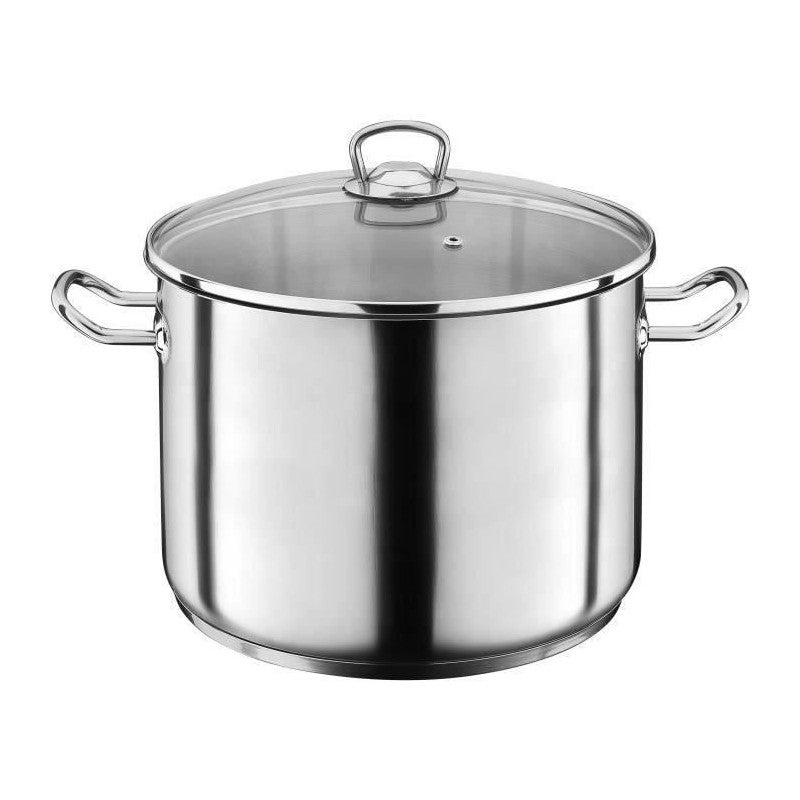 Marmite Traiteur 32cm 25L Acier Inoxydable TAIMIKO - Induction Avec Couvercle Et Poignées Robustes