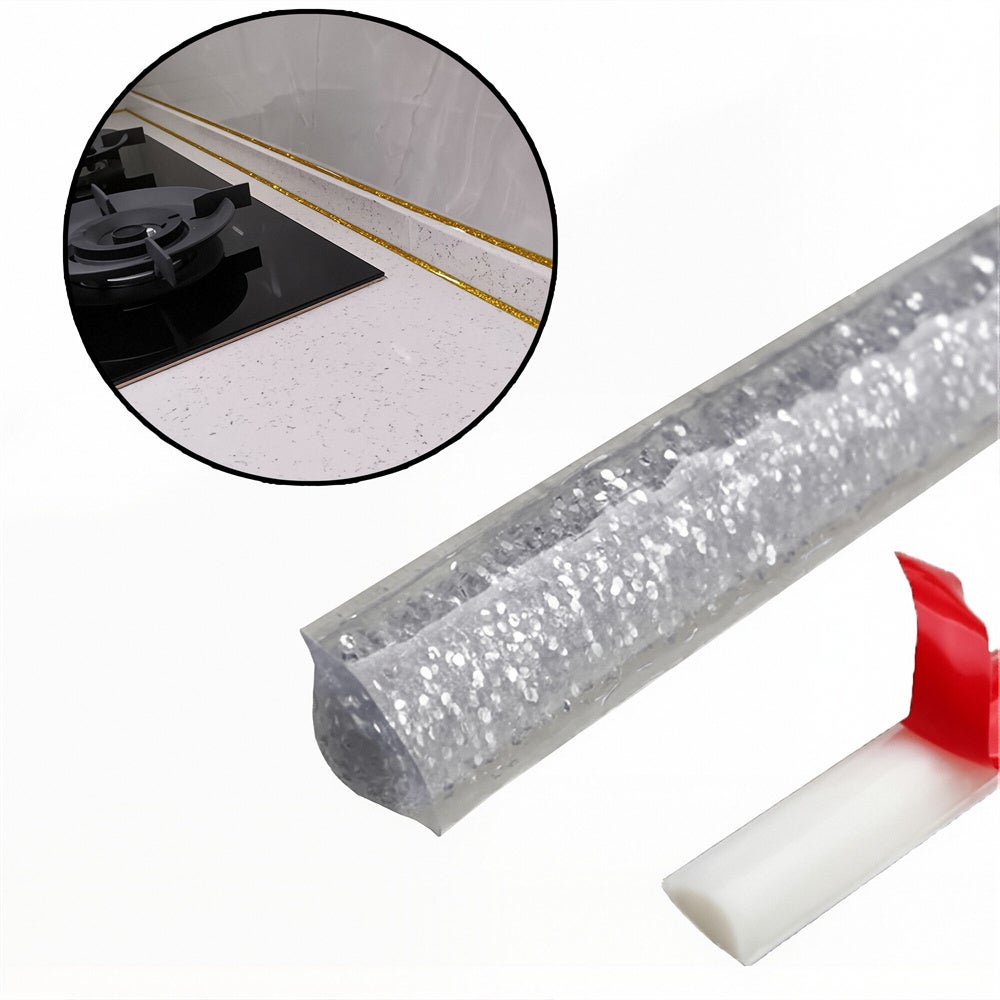 Listwy dekoracyjne o długości metrów wodoodporne DIY samoprzylepne odpowiednie do podłóg laminowanych ścian sufitów blatów szafek srebrne