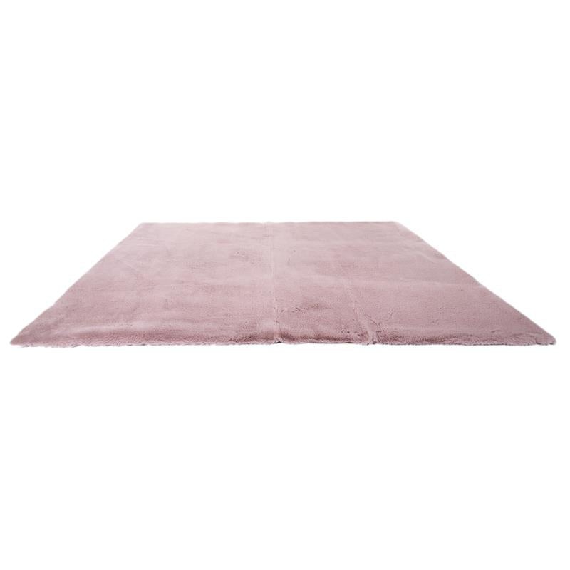 Tapis Imitation Fourrure Fin Rose 120x170cm - 4