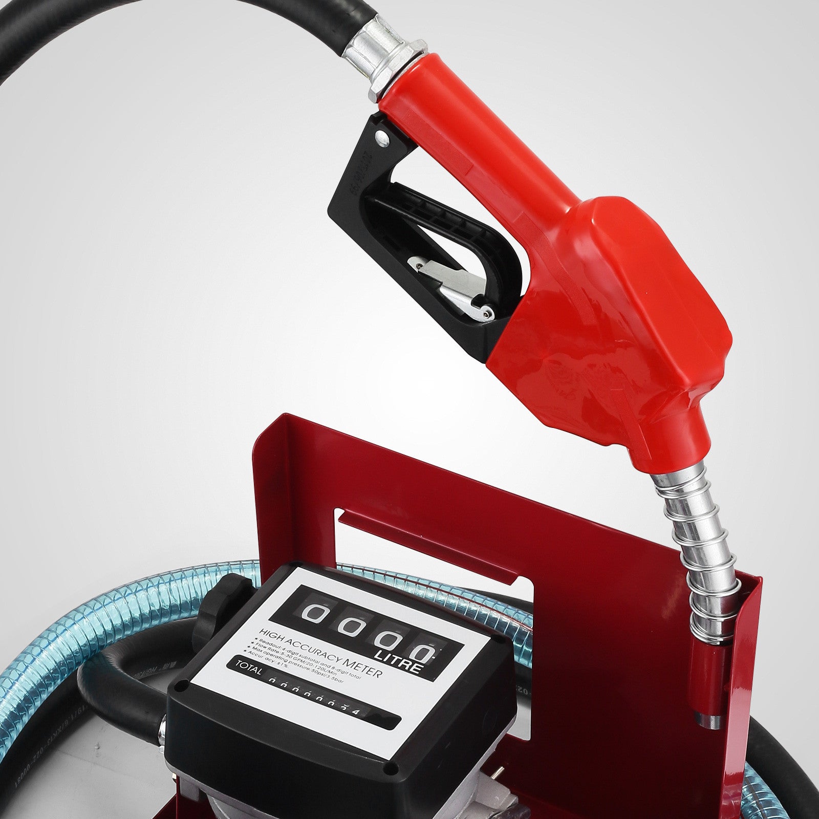 Pompa diesel 40 litri,SucceBuy pompa aspirazione olio autoadescante 300 W,pompa di trasferimento carburante diesel per uso industriale,220 V,nera - 5