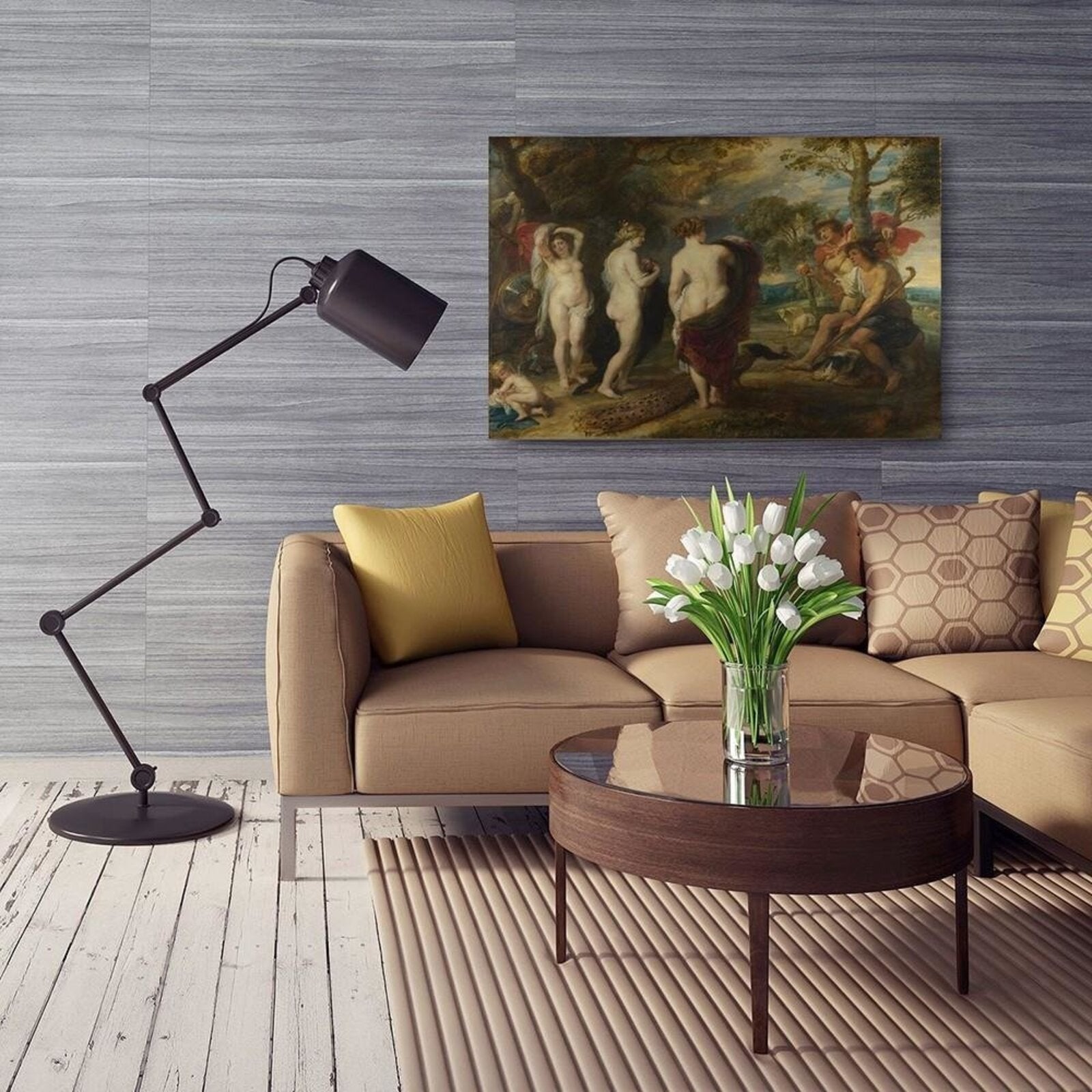 Tableau reproduction photo de pp rubens - jugement de paris - 40 x 60 cm - 4