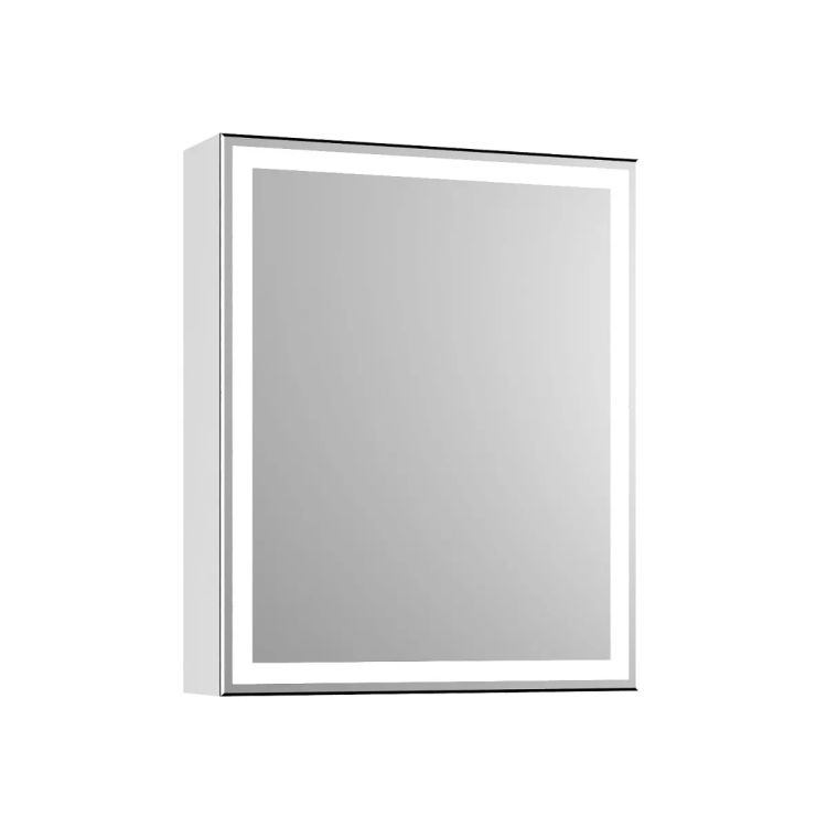 Szafka łazienkowa z lustrem NEO 52 cm biały połysk z oświetleniem LED