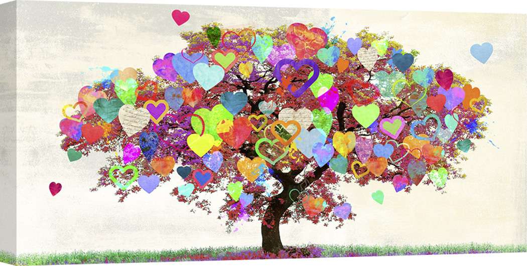 Peinture Pop Art sur toile sur le thème de l'amour - Malìa Rodrigues