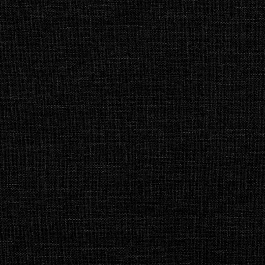 Cadre de lit sans matelas noir 120 x 200 cm tissu - 8