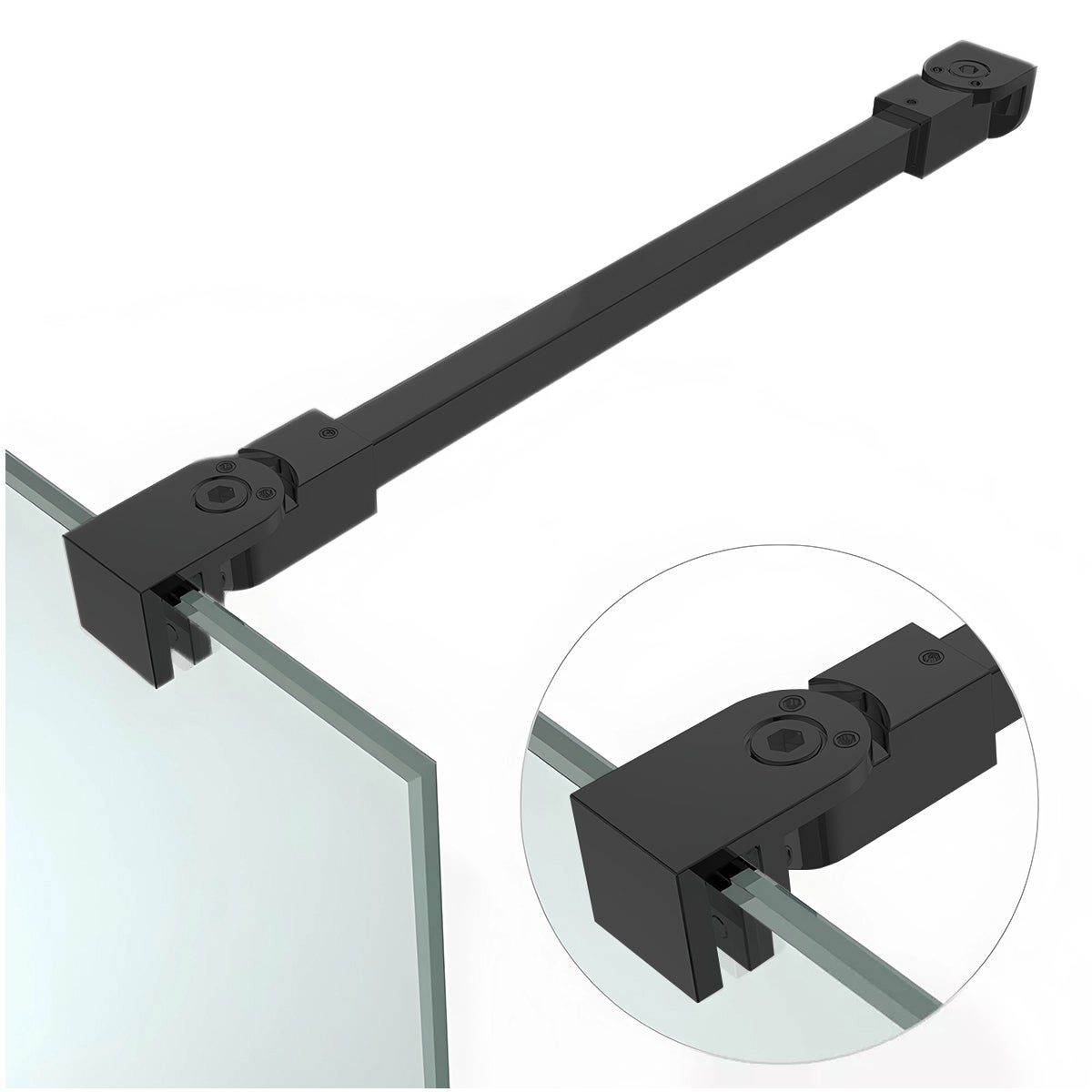 STABILIZATOR WSPORNIK ŚCIANKI PARAWANU NAWANNOWEGO KABINY REGULOWANY 45 CM
