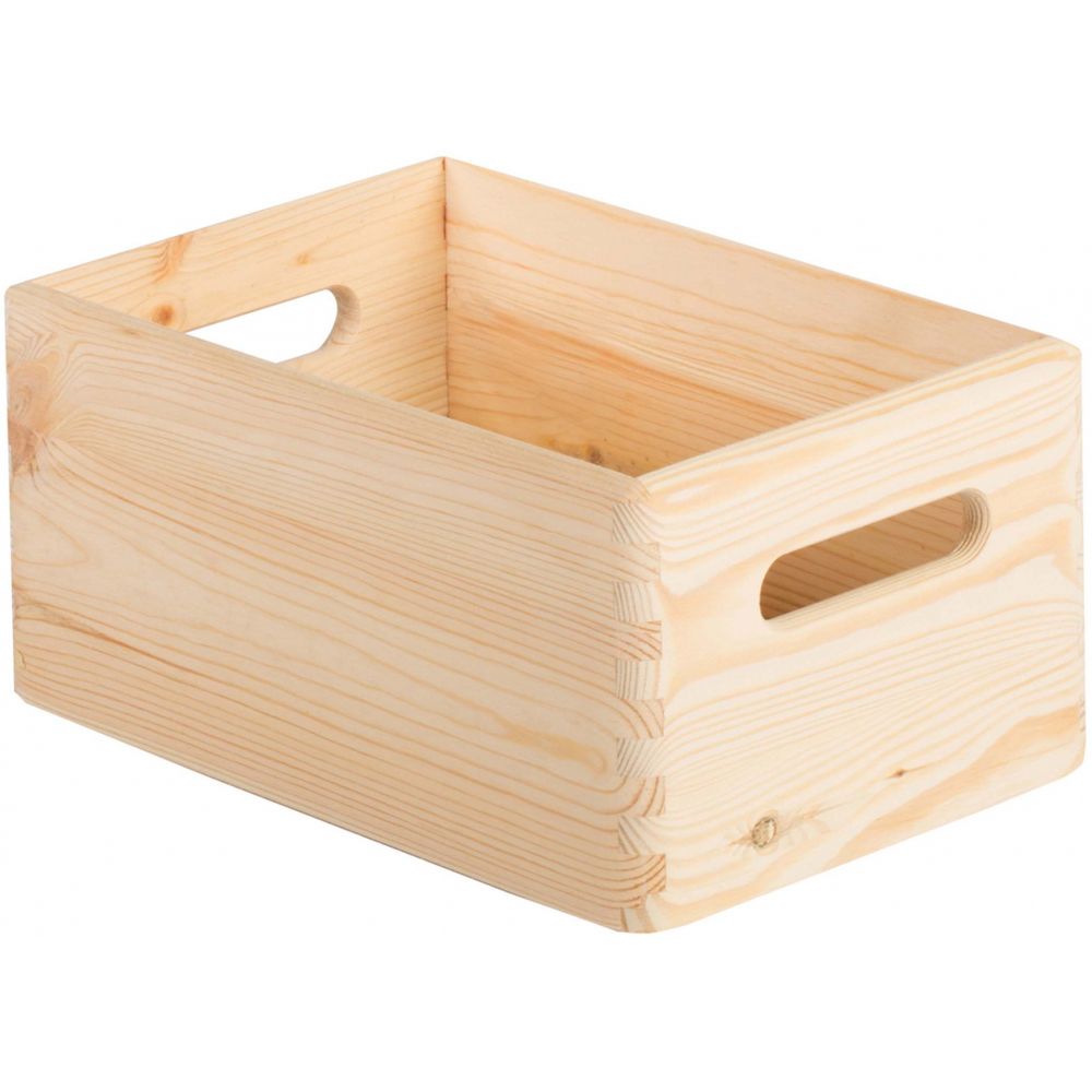 Caisse De Rangement En Bois 30 X 20 X H.14 Cm - 5