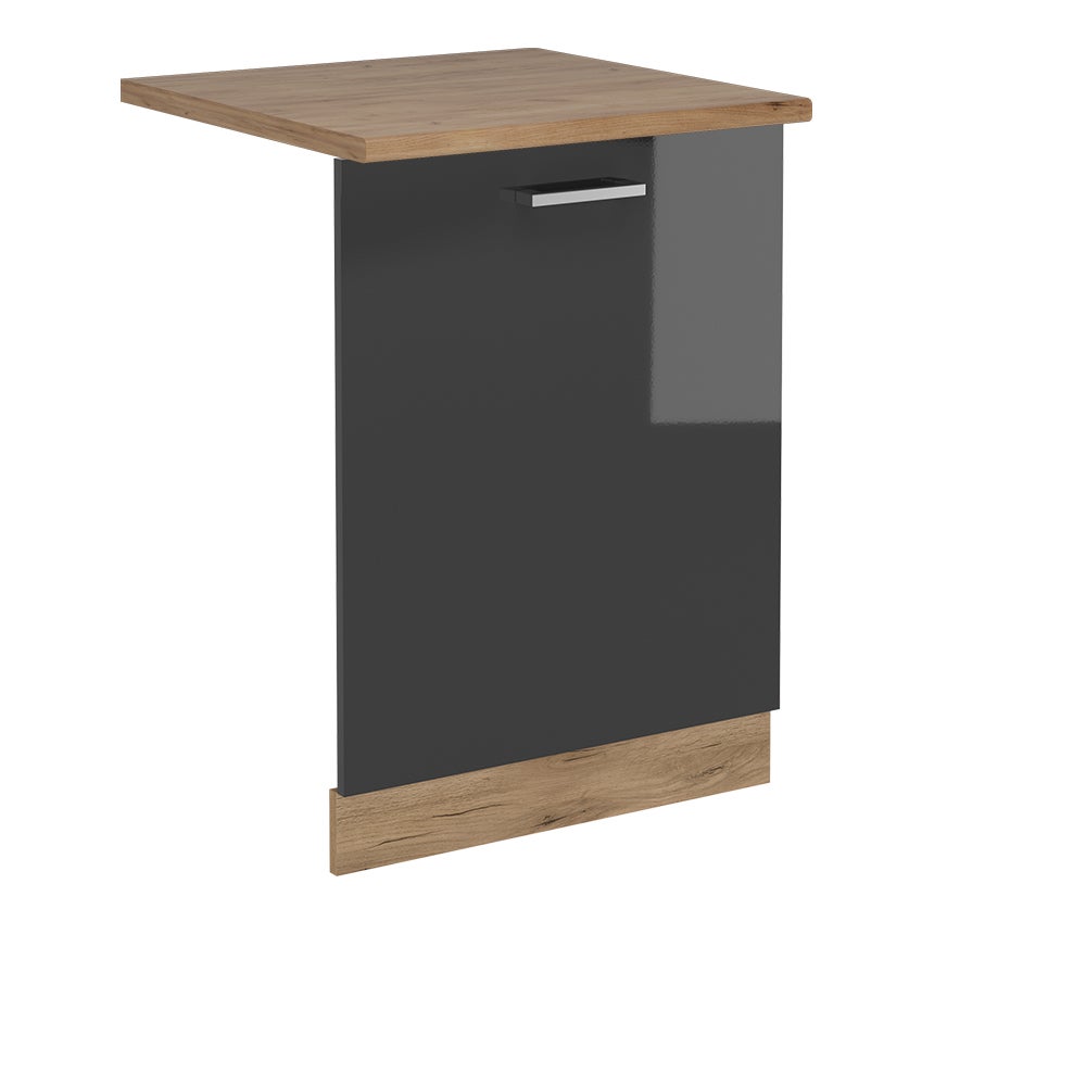 Vicco Panel przedni zmywarki R-Line, Antracyt wysoki połysk, 60 cm , BP Dąb