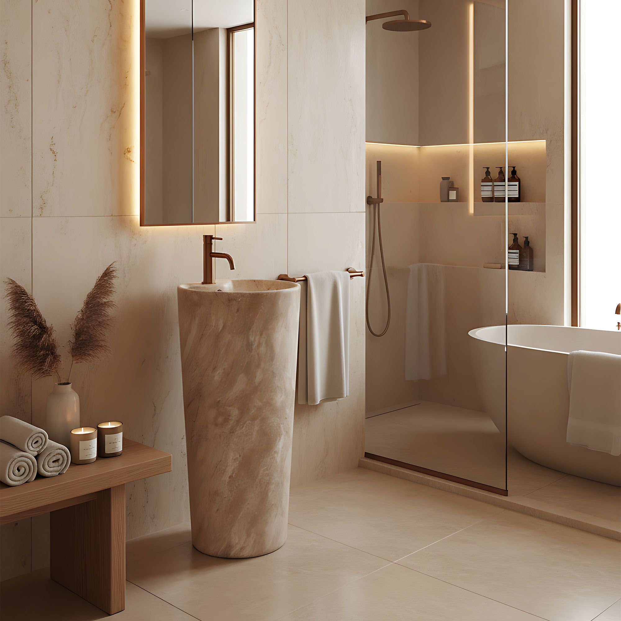 VASQUE AUTOPORTANTE REA BLANKA SAVANA MATT BEIGE - 7