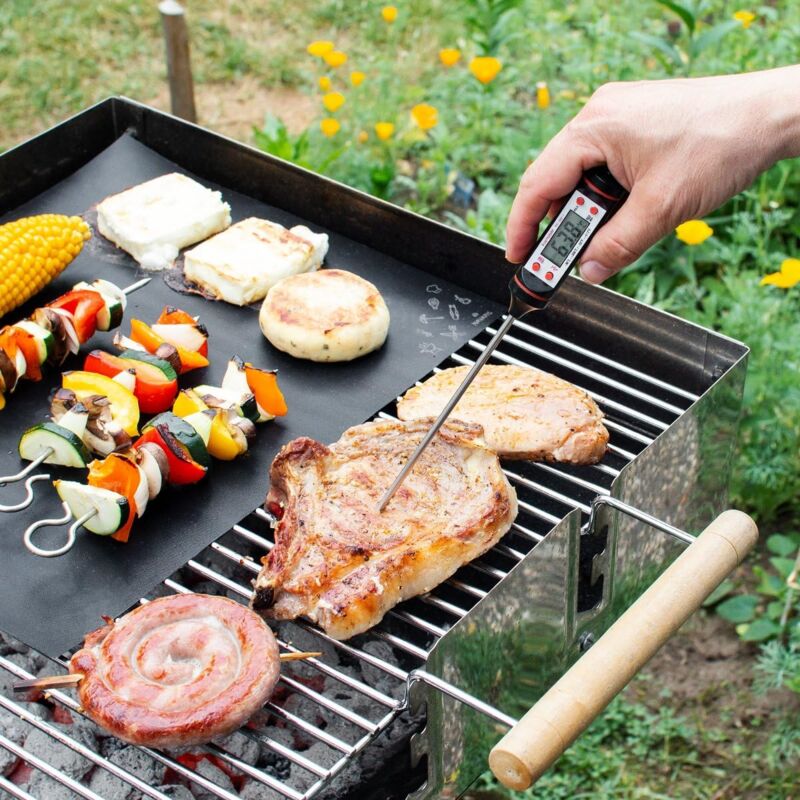 Thermomètre Alimentaire Étanche Thermomètre À Viande Avec Supports
