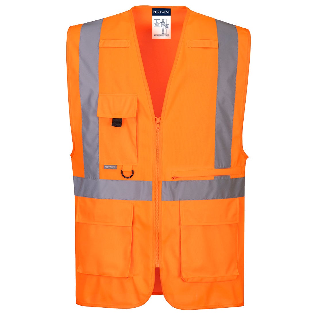 Portwest - Gilet de sécurité sans manches Executive avec poche pour tablette haute visibilité classe 2 - Jaune - S - 4