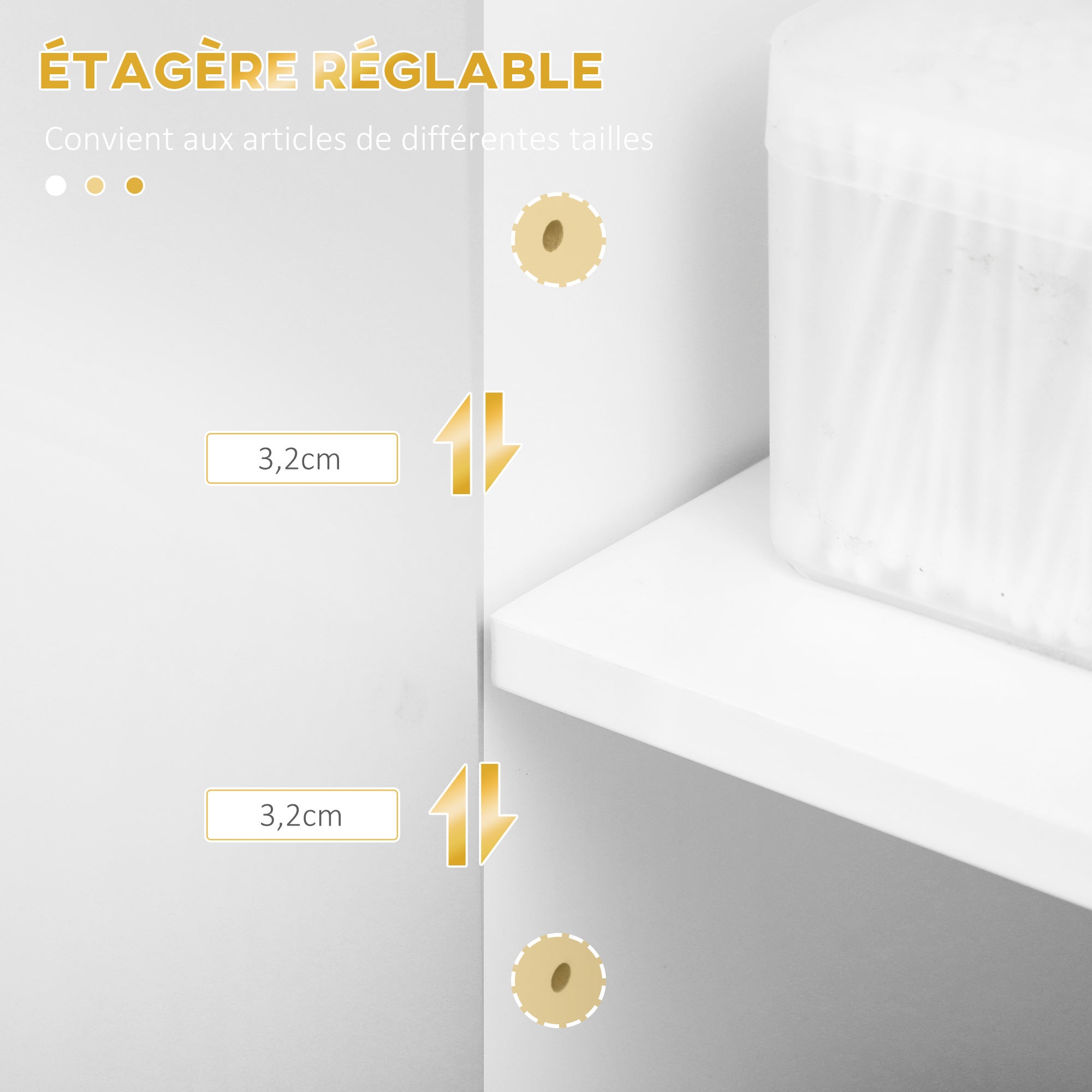 Armoire de salle de bain Bois kleankin - 5