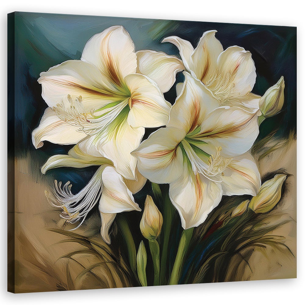 Obraz na płótnie, Bukiet Białych Kwiatów 60x60