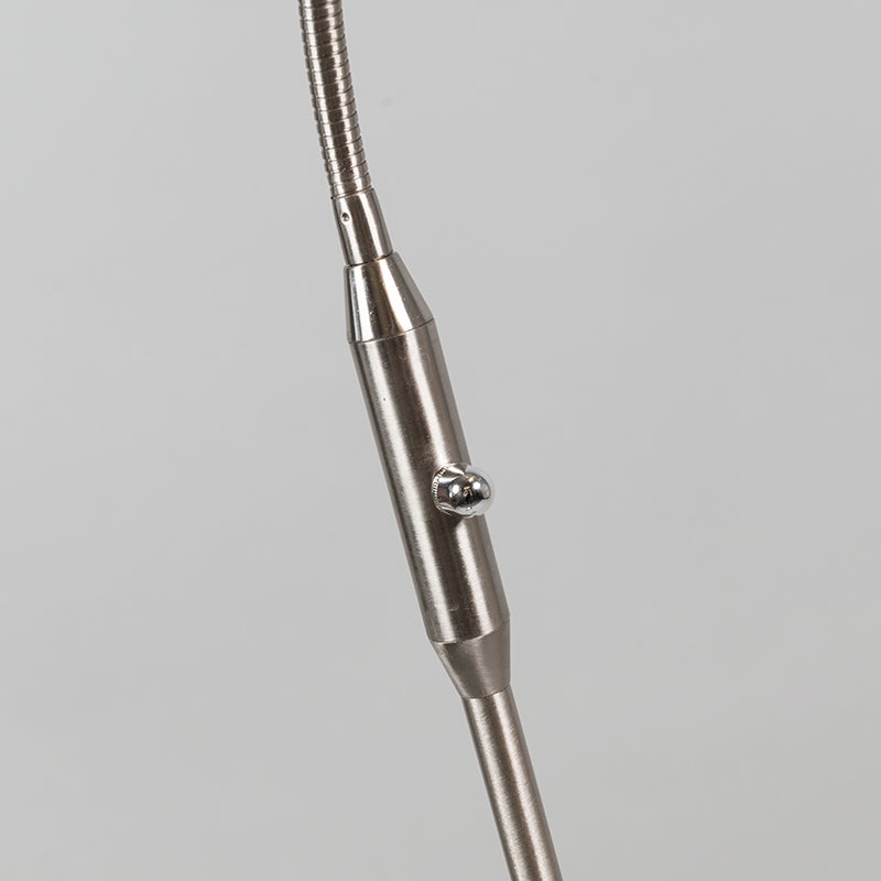 LED Dimmable Lampe de lecture variateur inclus eva - 1 lumière - H 1490 mm - Acier - Moderne - Éclairage intérieur - Salon I Chambre - 4