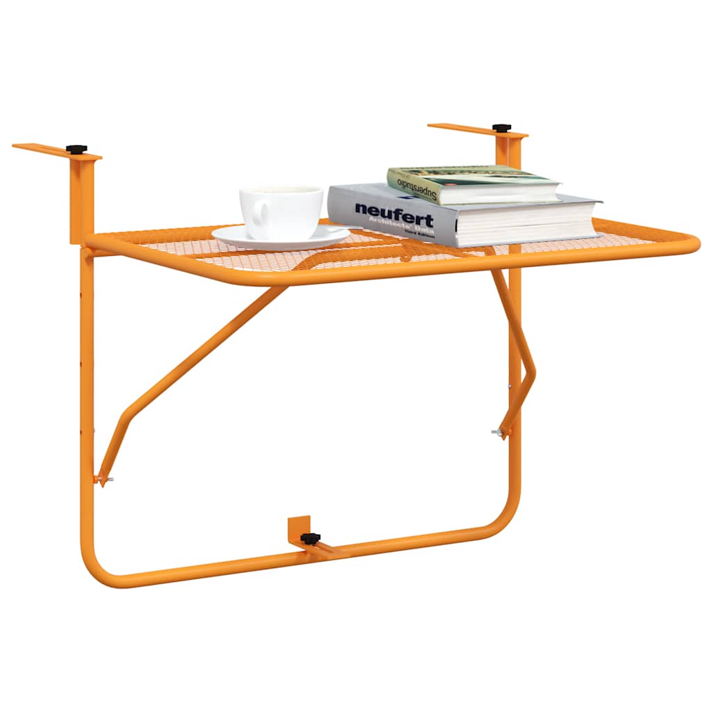 Table d'appoint d'extérieur rectangulaire en Acier Jaune 1 places - 4