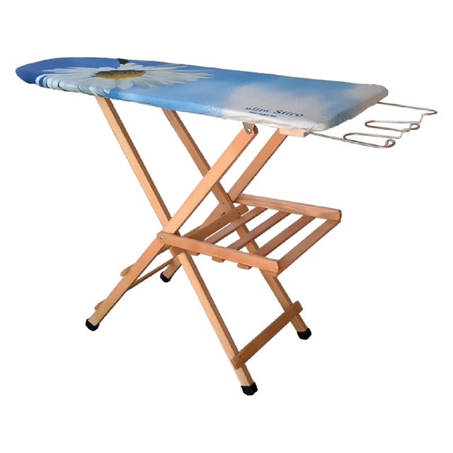 Asse da stiro in legno piano cm. 114 x 37
