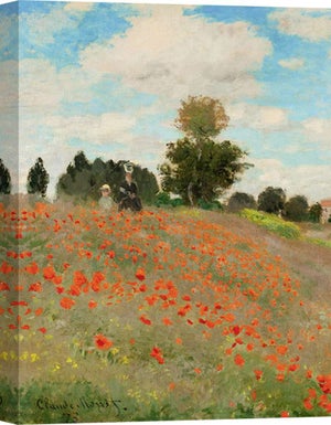 Tableau Décoratif Claude Monet - 'Palmier à Bordighera' - Impression Sur Toile Encadrée - Neuf