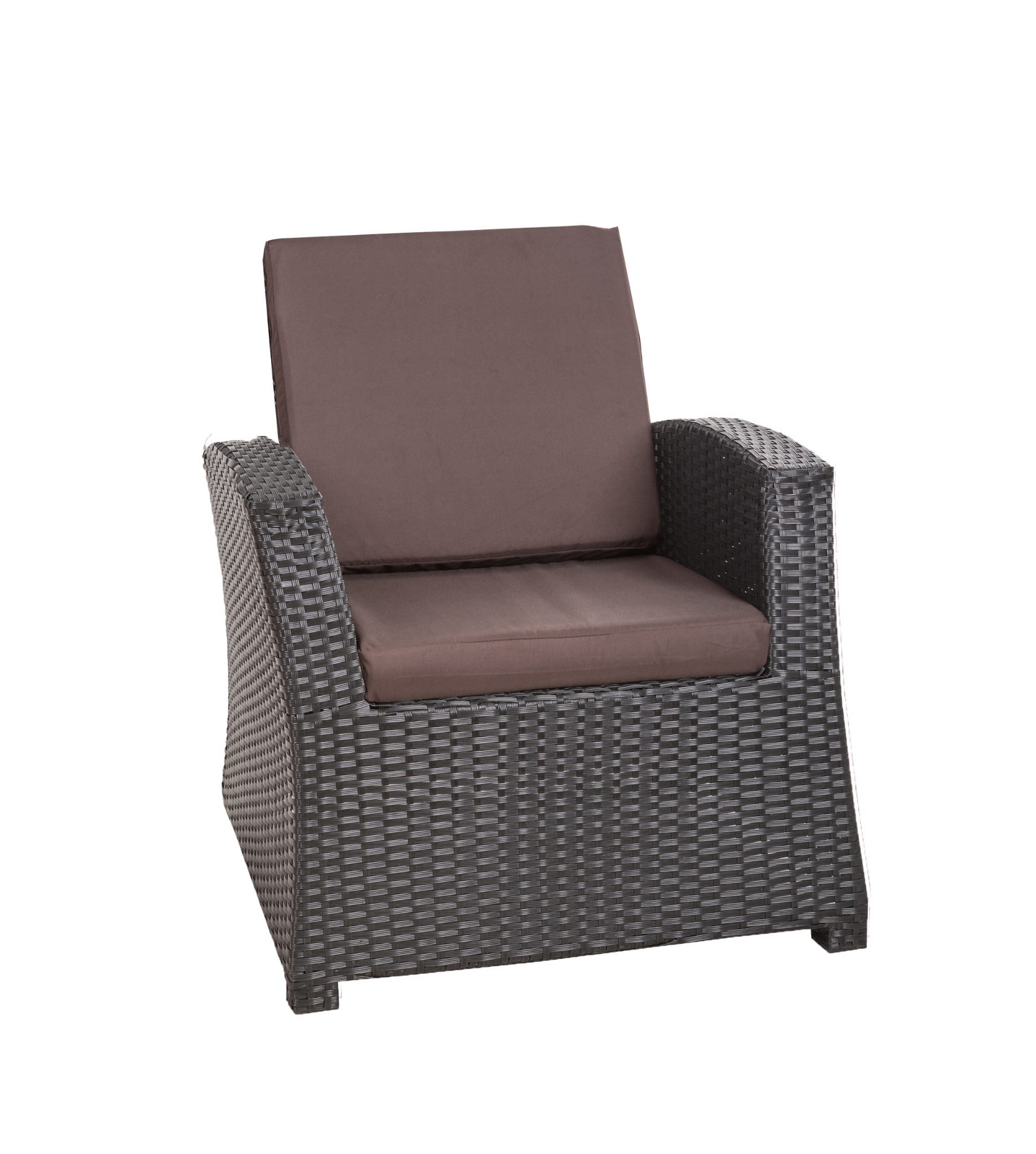 1x Zestaw poduszek na fotel ogrodowy rattanowy 56x52x7 brązowa poduszki na krzesło ogrodowe z oparciem poduszki na fotele technorattanowe na taras