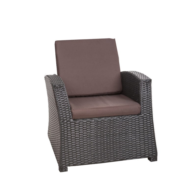 1x Zestaw poduszek na fotel ogrodowy rattanowy 56x52x7 brązowa poduszki na krzesło ogrodowe z oparciem poduszki na fotele technorattanowe na taras