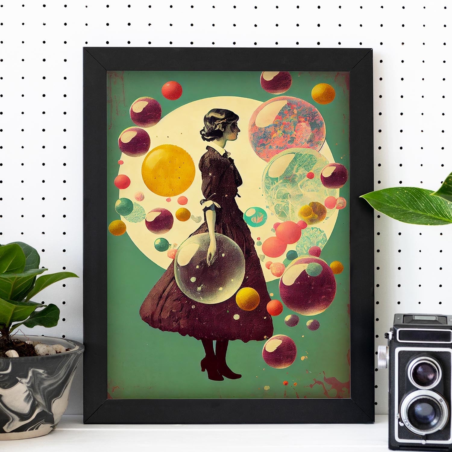 Nacnic Il Y A Des Possibilités Vintage Étranges Infinies 162. Prints Muraux Esthétiques Pour La Conception De La Chambre Ou Le Salon. Cadre En Bois A3 - 2