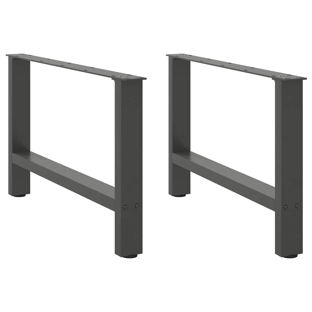 Nogi do stolika kawowego Antracyt 2 szt. 70x(42-43) cm Stal vidaXL