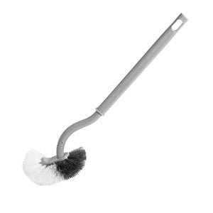 Brosse WC Long Manche Tête Incurvée Double Face - Nettoyage Toilettes Bleue