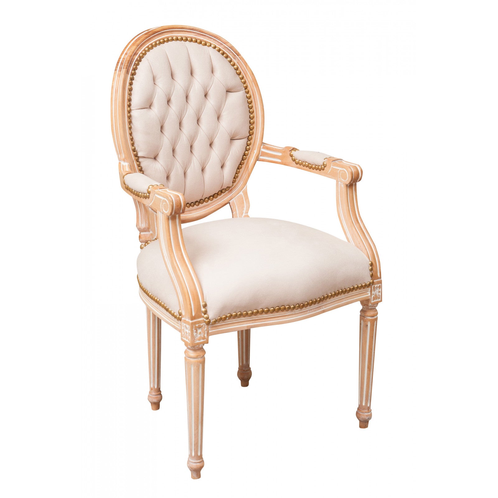 Biscottini Poltrona barocca 101x58x56 cm Sedie in stile francese