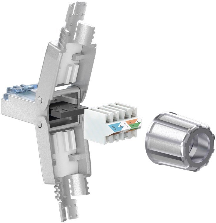 Connecteur rj45 cat6a blindé pour câble monobrin / multibrins CONECTICPLUS - 3