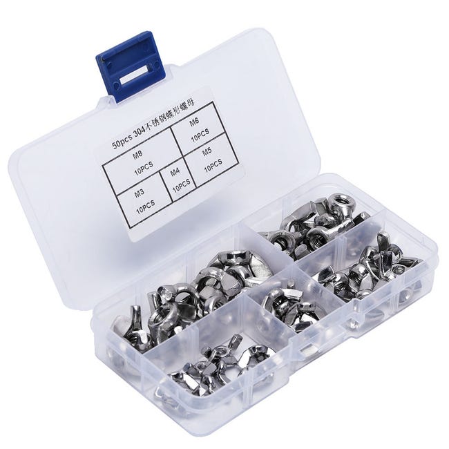 Dadi A Farfalla In Acciaio Inox 304 Dadi A Farfalla M4 M5 M6 M8 M10 M12 Dadi A Farfalla In Acciaio Inox 304 Dadi A Farfalla M4 M5 M6 M8 M10 M12